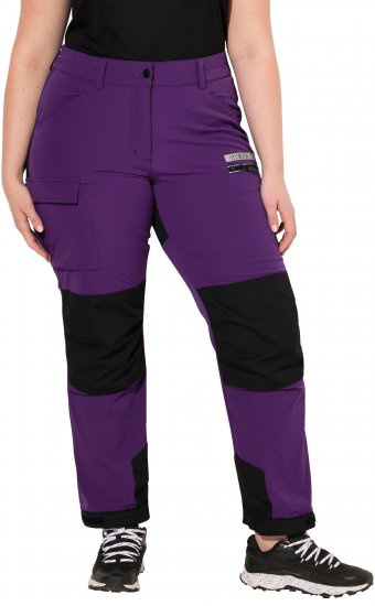 Ulla Popken HYPRAR Multifunctional Durable Inset Trekking Pants Plum - Jeans & Hosen in Großen Größen – Plus Size Damenmode - Jeans & Hosen, EU 42–70