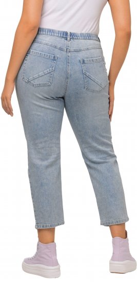 Ulla Popken Stonewashed Distressed Boyfriend Jeans Light Blue - Jeans & Hosen in Großen Größen – Plus Size Damenmode - Jeans & Hosen, EU 42–70