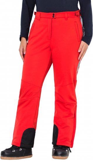 Ulla Popken Softshell Trousers Waterproof Zip Pockets Snow Gaiters Salsa - Jeans & Hosen in Großen Größen – Plus Size Damenmode - Jeans & Hosen, EU 42–70