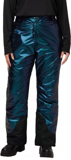 Ulla Popken Ski Pants Water-Repellent Mother-Of-Pearl Velcro Closure Snow Gaiter Blue - Jeans & Hosen in Großen Größen – Plus Size Damenmode - 