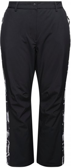 Ulla Popken Hyprar Functional Trousers Waterproof Velcro Closure Snow Gaiter Black - Jeans & Hosen in Großen Größen – Plus Size Damenmode - 