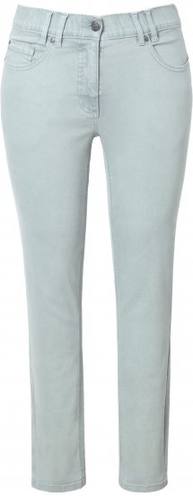 Ulla Popken Slim Leg Light Wash Jeans Light Moss Light Moss Green - Jeans & Hosen in Großen Größen – Plus Size Damenmode - Jeans & Hosen, EU 42–70