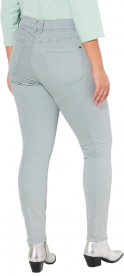Ulla Popken Slim Leg Light Wash Jeans Light Moss Light Moss Green - Jeans & Hosen in Großen Größen – Plus Size Damenmode - Jeans & Hosen, EU 42–70