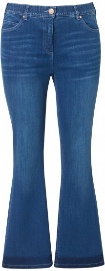 Ulla Popken Stretch Fit Bootcut Jeans Blue Denim - Jeans & Hosen in Großen Größen – Plus Size Damenmode - 