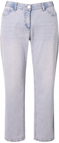 Ulla Popken Dyed Stretch Fit Boyfriend Jeans Light Light Blue Denim - Jeans & Hosen in Großen Größen – Plus Size Damenmode - Jeans & Hosen, EU 42–70