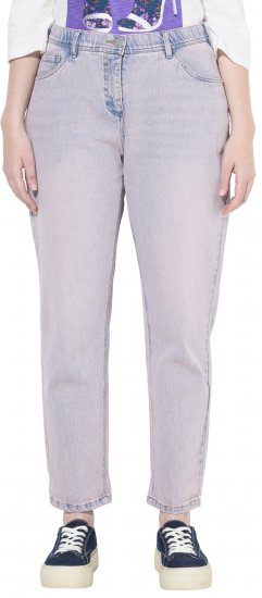 Ulla Popken Dyed Stretch Fit Boyfriend Jeans Light Light Blue Denim - Jeans & Hosen in Großen Größen – Plus Size Damenmode - Jeans & Hosen, EU 42–70
