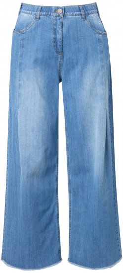 Ulla Popken Extra Wide Leg Stretch Fit Jeans Light Blue - Jeans & Hosen in Großen Größen – Plus Size Damenmode - 