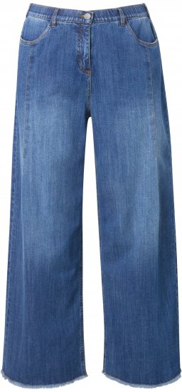 Ulla Popken Extra Wide Leg Stretch Fit Jeans Denim Blue - Jeans & Hosen in Großen Größen – Plus Size Damenmode - 