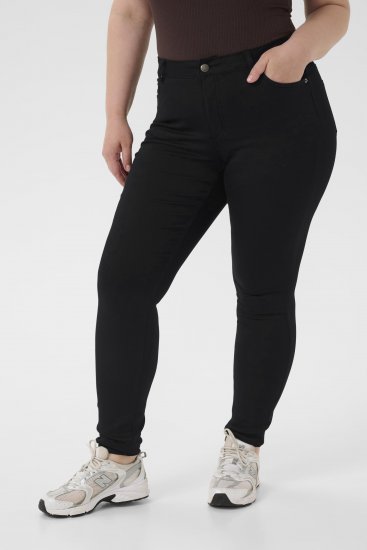 Kaffe Curve Lena Slim Jeans Black Deep - Jeans - 