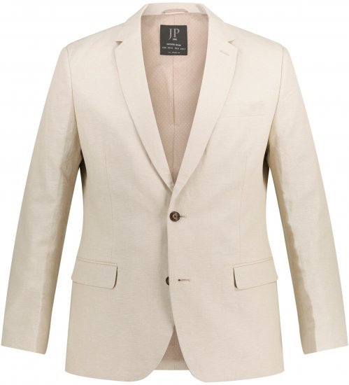 JP1880 Kos Linen Blend Jacket Sand - Herrenanzüge und -blazer - Herrenanzüge und -blazer in großen Größen