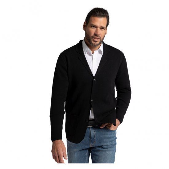 JP1880 Jacket Business Flexnamic Milano Black - Herrenanzüge und -blazer - Herrenanzüge und -blazer in großen Größen