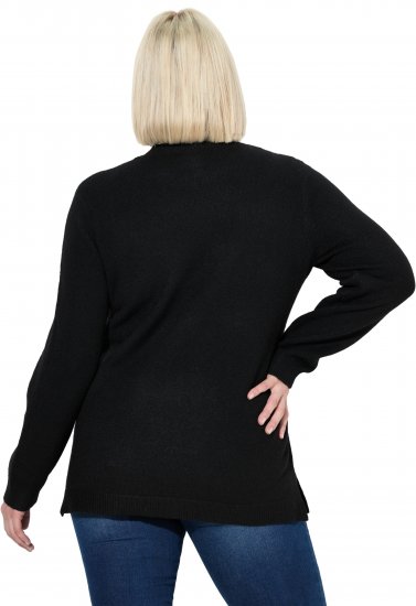 Ulla Popken Whimsical Holiday Sweater Black - Hoodies & Sweatshirts - Kuschelige Sweatshirts & Strick