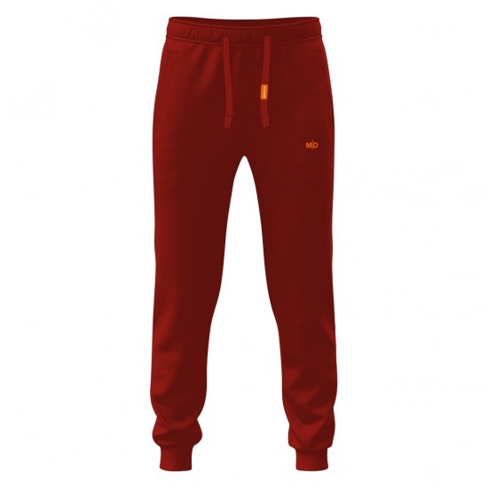 Motley Denim Berlin Sweatpants Red - Jogginghosen für Herren in großen Größen - Jogginghosen für Herren in großen Größen