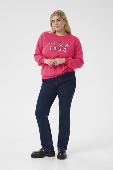 Kaffe Curve Violi Sweatshirt Raspberry Pink - Sweatshirts - 