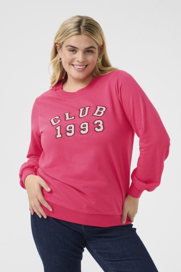 Kaffe Curve Violi Sweatshirt Raspberry Pink - Sweatshirts - 
