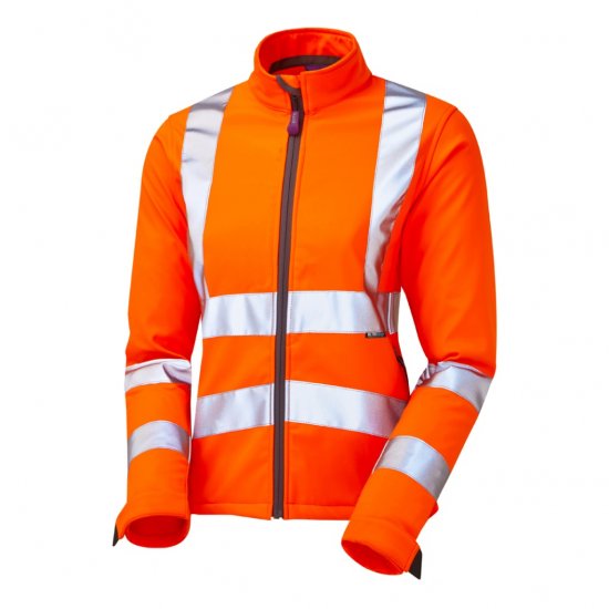 Leo Honeywell EcoViz Women's Softshell Jacket Orange - Arbeitskleidung - 