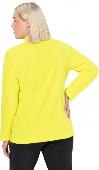 Ulla Popken Modular Fleece Zip Front Jacket Lime - Hoodies & Sweatshirts - 