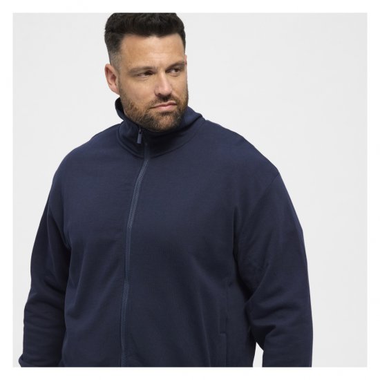 North Latitude Full-Zip Sweatshirt Navy Blue - Herren-sweater und -hoodies - Herren-Sweater und -Hoodies in großen Größen