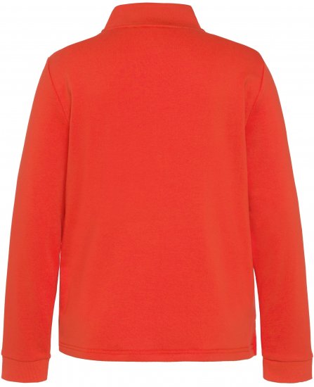 Ulla Popken PARIS Theme Zip Neck Sweatshirt Light Red - Hoodies & Sweatshirts - Kuschelige Sweatshirts & Strick