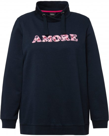 Ulla Popken Amore Sweatshirt Navy - Hoodies & Sweatshirts - 