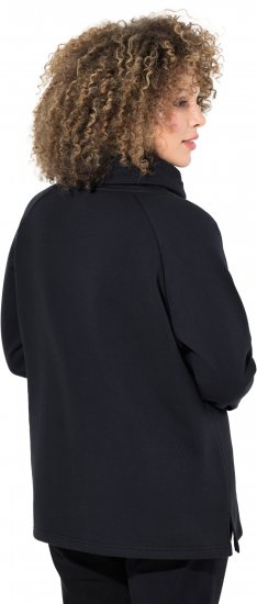 Ulla Popken Sparkling Candy Cane Graphic Sweatshirt Black - Hoodies & Sweatshirts - 