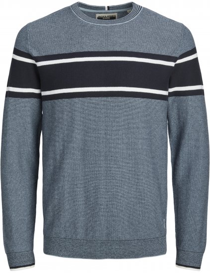 Jack & Jones Logan Spring Knitted Pullover Turquoise - Herren-sweater und -hoodies - Herren-Sweater und -Hoodies in großen Größen