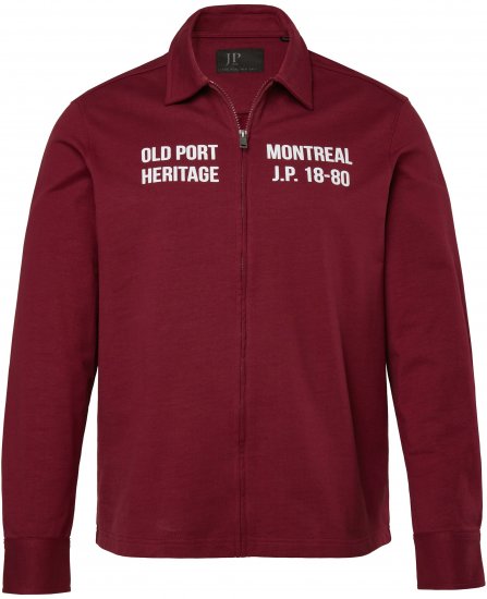 JP1880 Sweatshirt Long Sleeve Boxy Fit Red - Herren-sweater und -hoodies - Herren-Sweater und -Hoodies in großen Größen