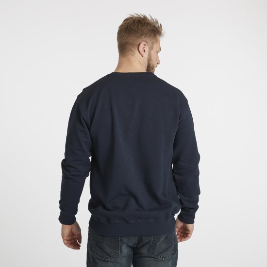 North Latitude Denim Logo Sweatshirt Navy Blue TALL - TALL sweatshirts - 