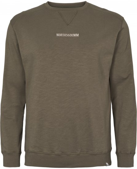 North Latitude Denim Logo Sweatshirt Dusty Olive Green TALL - TALL sweatshirts - TALL Sweatshirts für große Männer