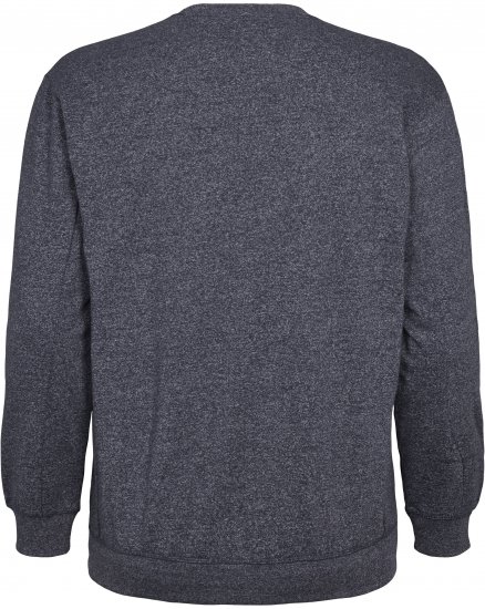 North Latitude O-Neck Sweatshirt Blue Melange TALL - TALL sweatshirts - TALL Sweatshirts für große Männer