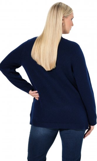 Ulla Popken Christmas Motif Classic Fit Sweater Navy - Hoodies & Sweatshirts - Kuschelige Sweatshirts & Strick