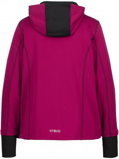Ulla Popken HYPRAR Zip Front Hooded Stretch Sweatshirt Blackberry - Hoodies & Sweatshirts - Kuschelige Sweatshirts & Strick
