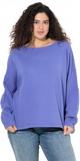 Ulla Popken Inverted Seam Long Sleeve Sweatshirt Lavender - Hoodies & Sweatshirts - Kuschelige Sweatshirts & Strick
