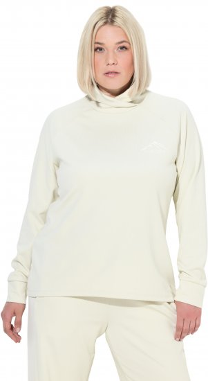 Ulla Popken Antibacterial Sporty Fit Sweatshirt Taupe - Hoodies & Sweatshirts - 