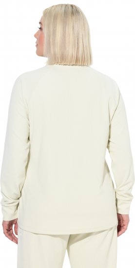 Ulla Popken Antibacterial Sporty Fit Sweatshirt Taupe - Hoodies & Sweatshirts - 
