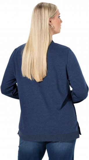 Ulla Popken Let It Snow Sequins Sweatshirt Ink Blue - Hoodies & Sweatshirts - 