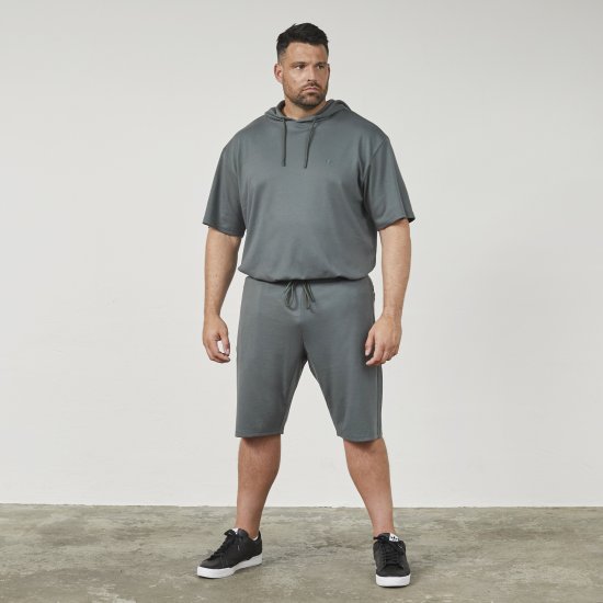 North Latitude 61334 Sweatshorts Dunkel Staubgrün - Jogginghosen für herren - Jogginghosen für Herren in großen Größen