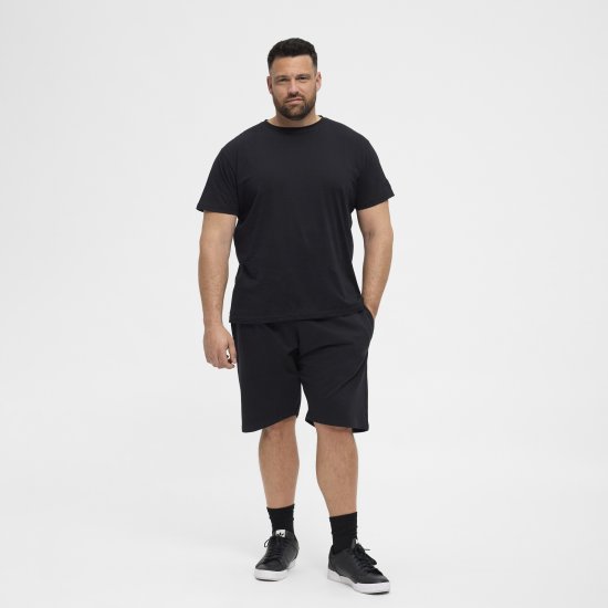 North Latitude Denim Sweatshorts Black - Jogginghosen für herren - Jogginghosen für Herren in großen Größen