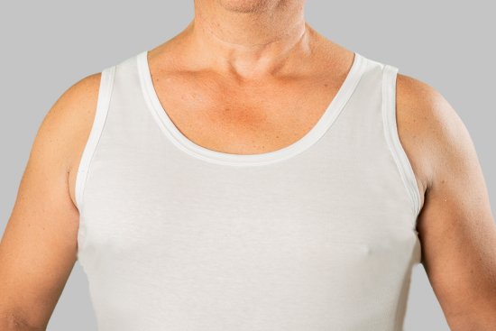 20 Nodi Crew Neck Tank Top in Combed Cotton Jersey White - Herrenunterwäsche & bademode - Herrenunterwäsche & Bademode in großen Größen