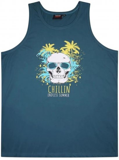 Espionage T381 Surfing Tanktop Teal - Ärmellose T-shirts/Tank-tops für herren - Ärmellose T-Shirts/Tank Tops