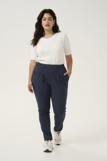 Kaffe Curve Jia Hose Mitternachtsmarine - Jeans & Hosen in Großen Größen – Plus Size Damenmode - 
