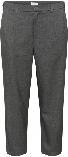 Kaffe Curve Merla Hose Dark Grey Melange - Jeans & Hosen in Großen Größen – Plus Size Damenmode - 