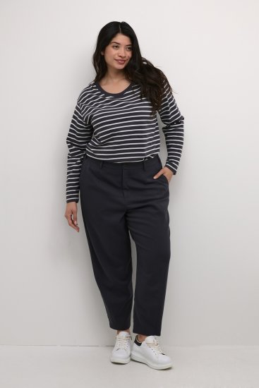 Kaffe Curve Merla Hose Schwarz Oyster - Jeans & Hosen in Großen Größen – Plus Size Damenmode - 