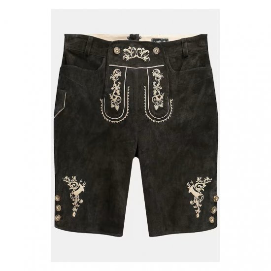 Men Plus Leather Trousers Dark Brown - Festmode - Festliche Mode – Stilvoll und bequem feiern