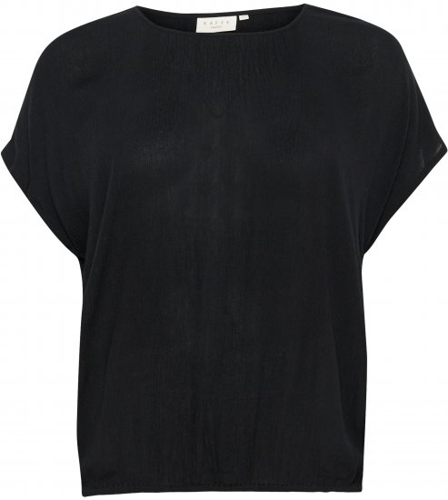 Kaffe Curve Ami Stanley Kurzarm Tiefschwarz - T-Shirts - 