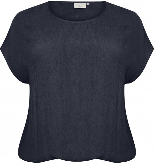 Kaffe Curve Ami Stanley Kurzarm Mitternachtsmarine - T-Shirts - 