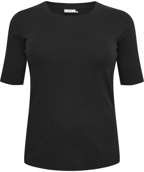 Kaffe Curve Carina T-Shirt Tiefschwarz - T-Shirts - 
