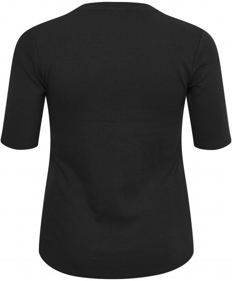 Kaffe Curve Carina T-Shirt Tiefschwarz - T-Shirts - 