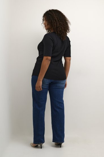 Kaffe Curve Carina T-Shirt Tiefschwarz - T-Shirts - 