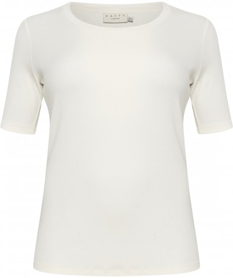Kaffe Curve Carina T-Shirt Chalk - T-Shirts - 